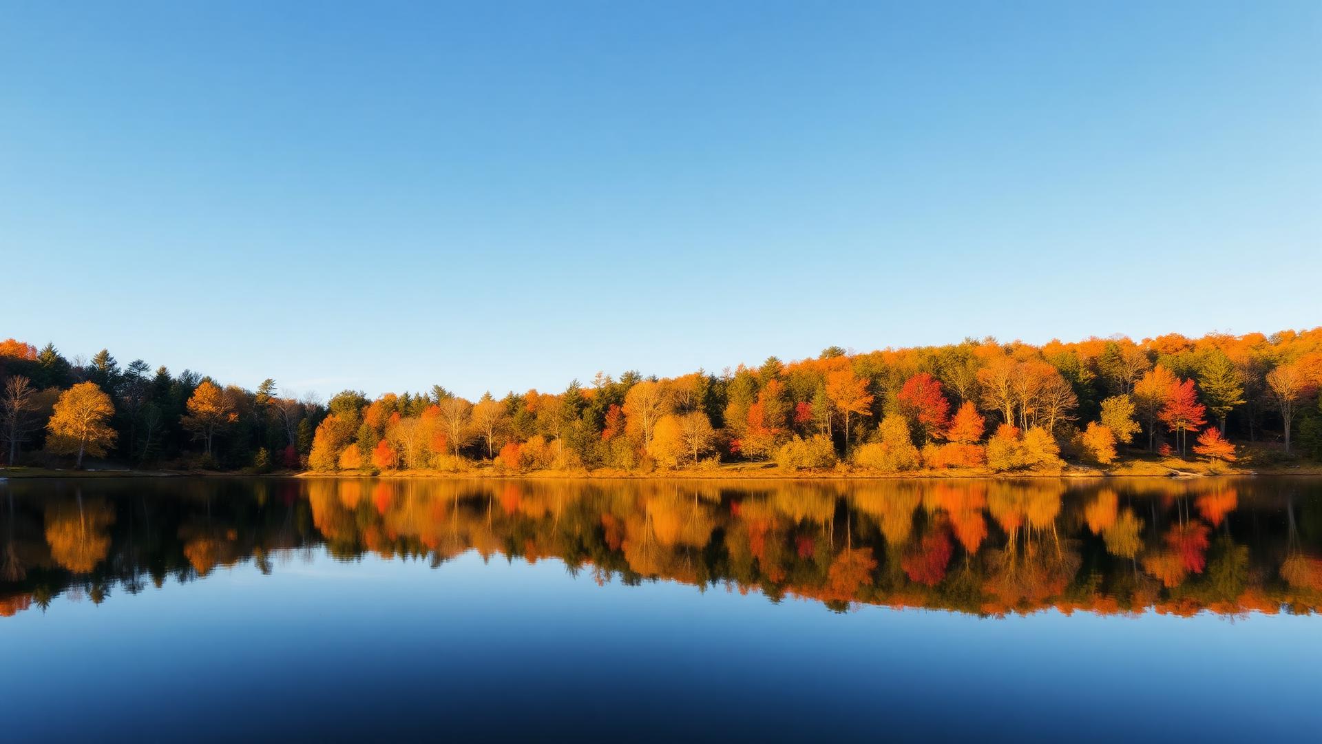 Autumn reflections on Yankee Lake